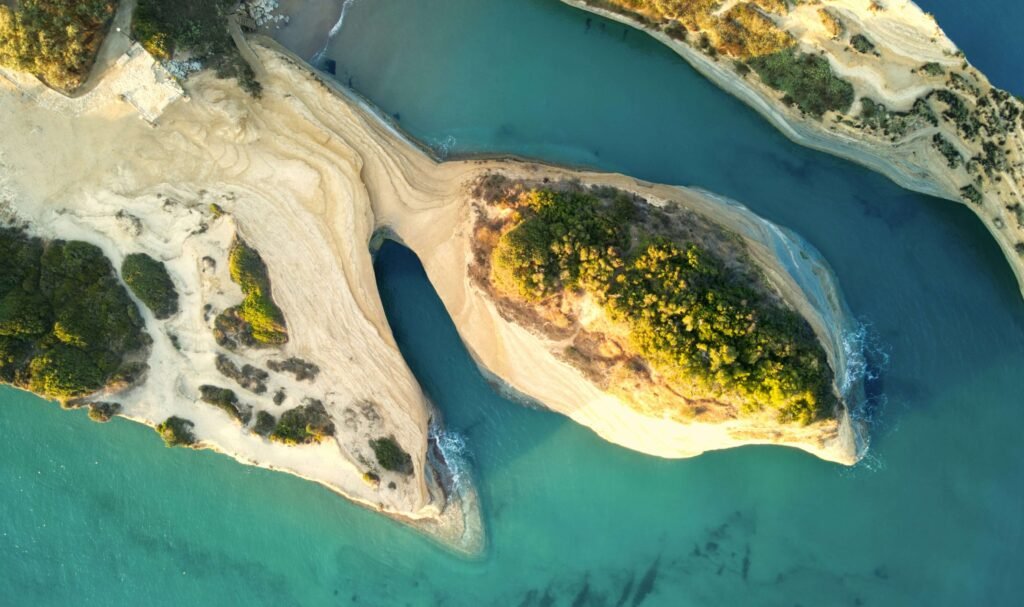 aerial view of canal d amour in corfu 1024x607